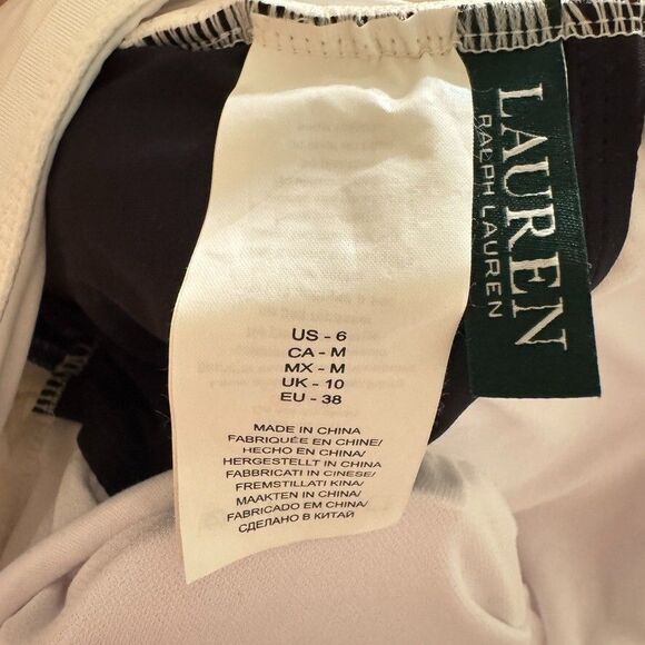 NWT Lauren Ralph Lauren Sz 6 Bel Aire Underwire One Piece Swimsuit Blue $128 - Picture 6 of 6